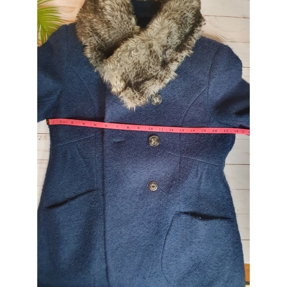 Apt.9  Double Breasted Winter Jacket, Oversized Pea Coat, Small - Picture 9 of 16